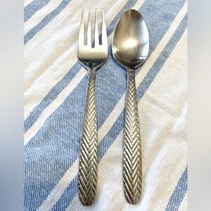 Wallace REINS Serving Fork and Spoon Set